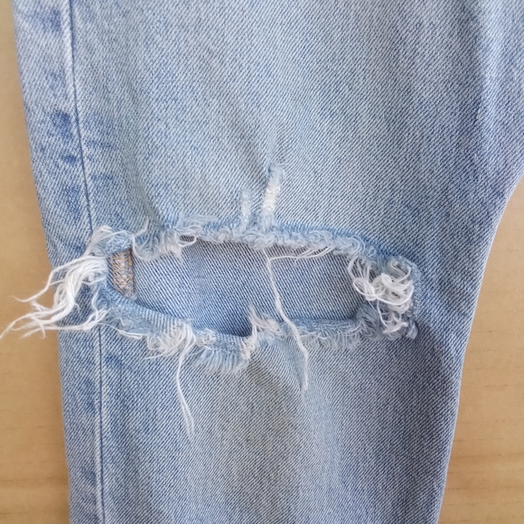 Women's Zara Denim Distressed Style Cotton Jeans Medium Wash - Picture 7 of 13